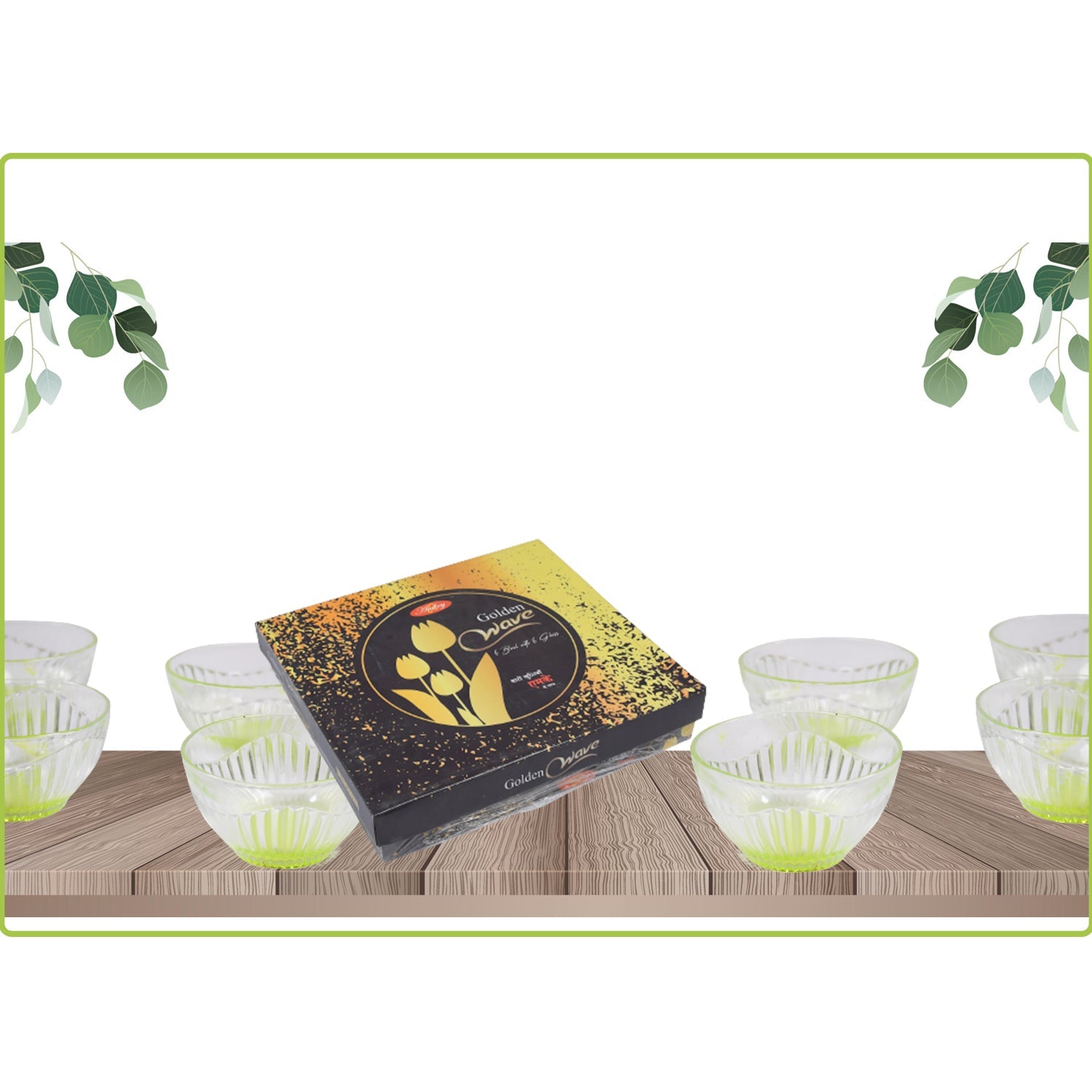 7133 Round 6 Glass With 6 Bowl Set, All Purpose Serving Set For Home & Kitchen Use DeoDap 7133 Round 6 Glass With 6 Bowl Set, All Purpose Serving Set For Home & Kitchen Use DeoDap